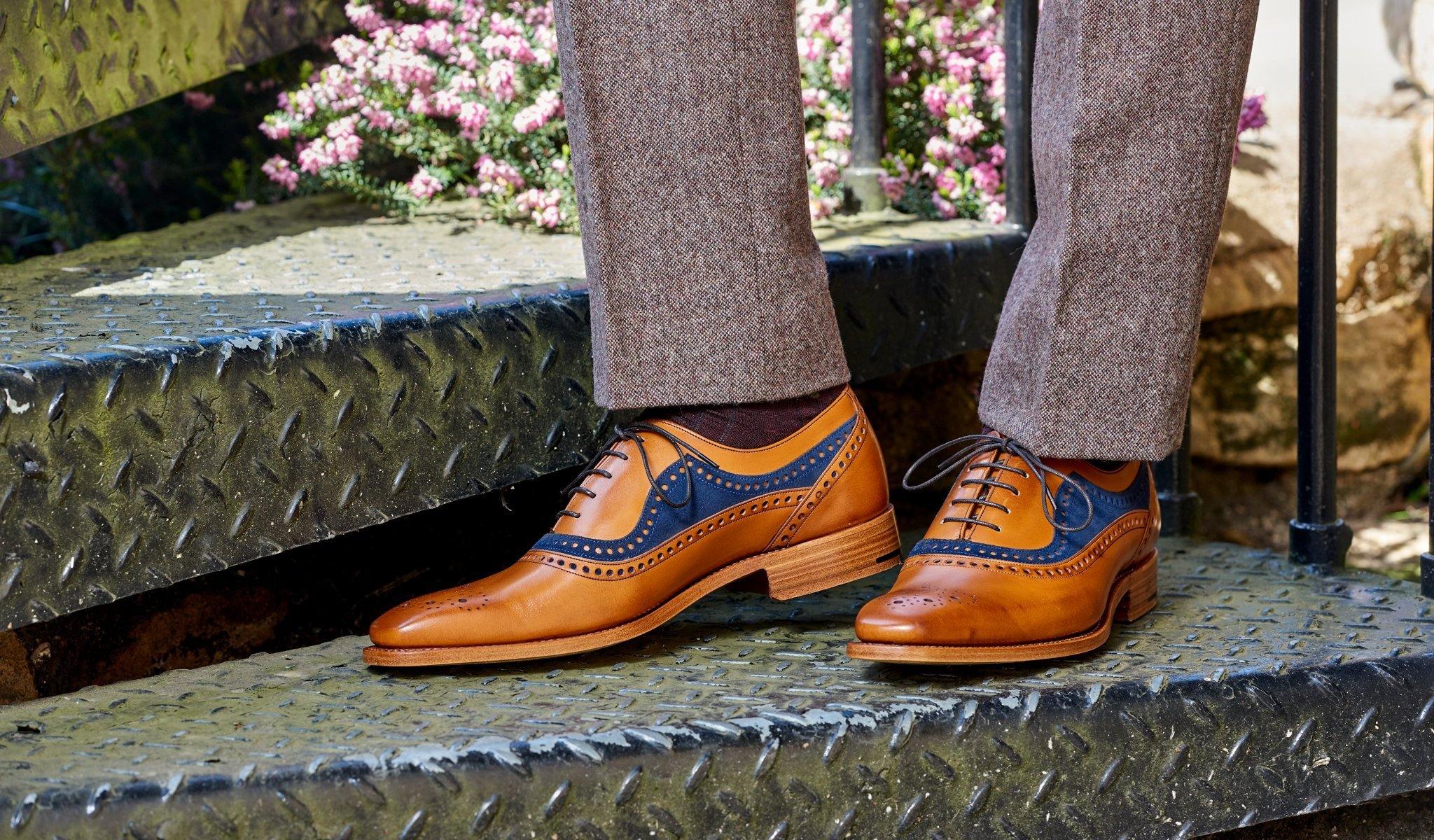 Brandon - Cedar Calf / Navy Suede - Image 5