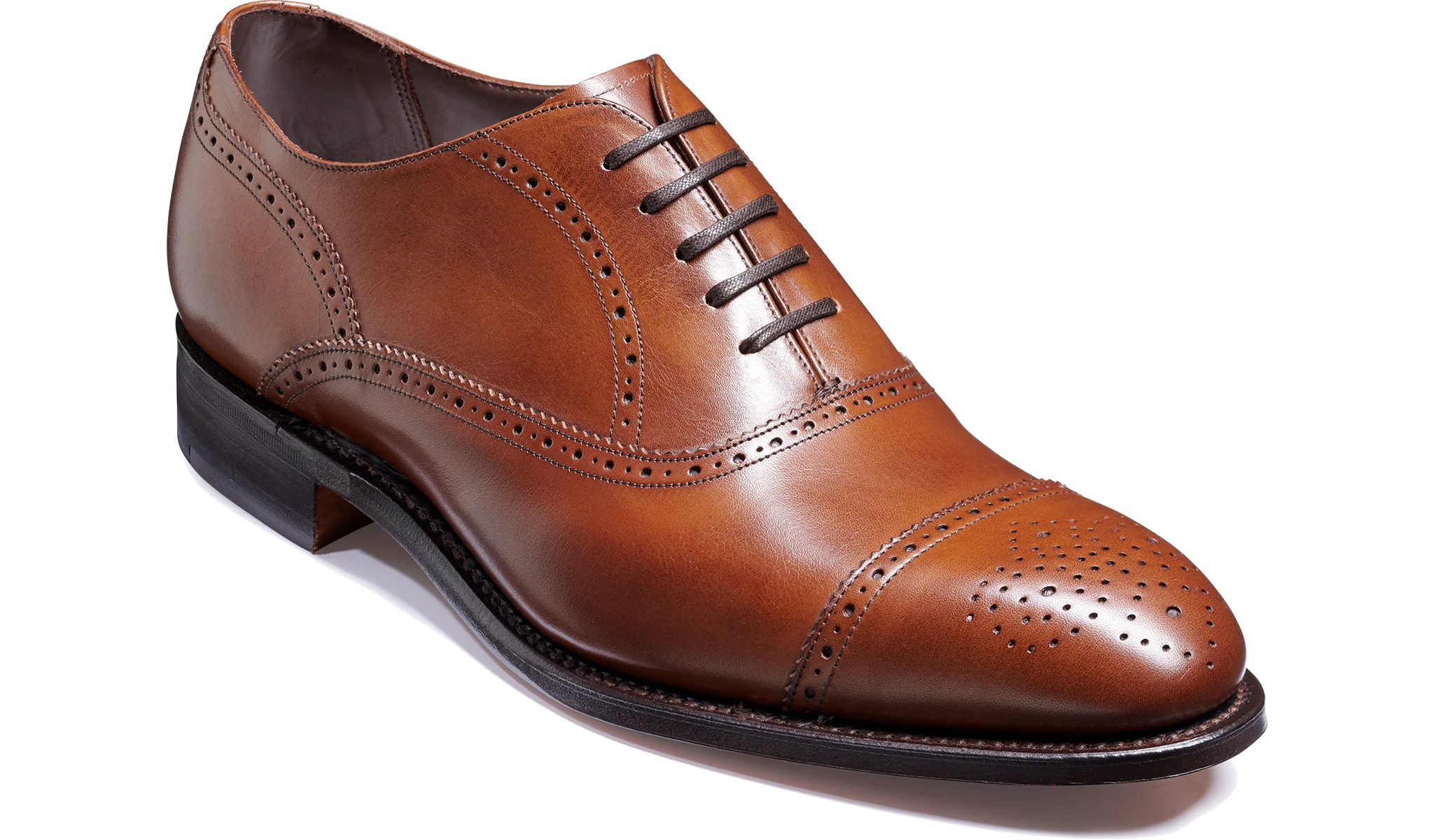 Brogue Cap Oxford - Walnut Calf