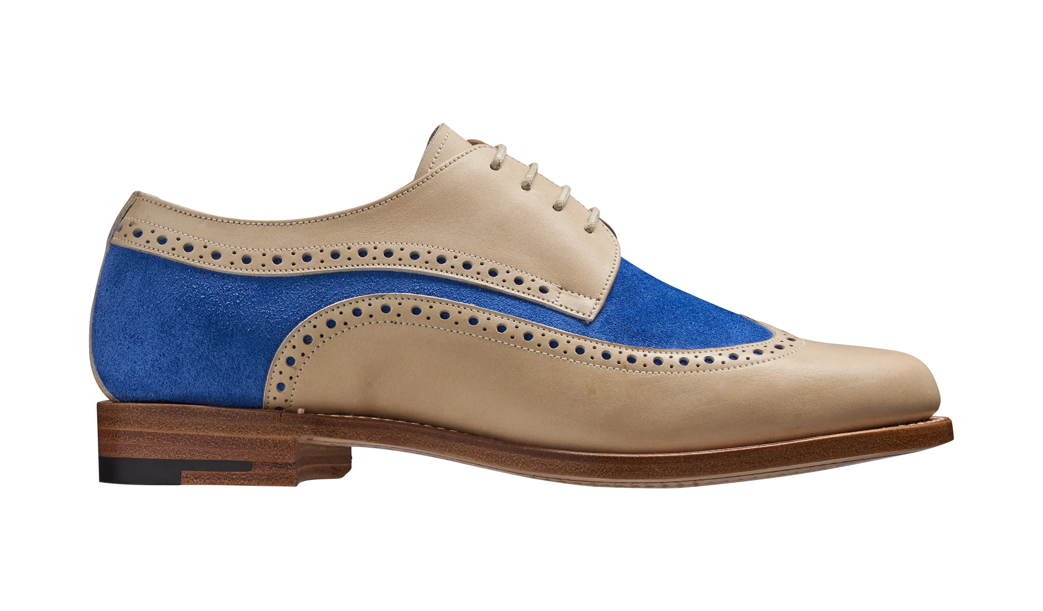 Cassie - Beige Calf / Sky Blue Suede - Image 2