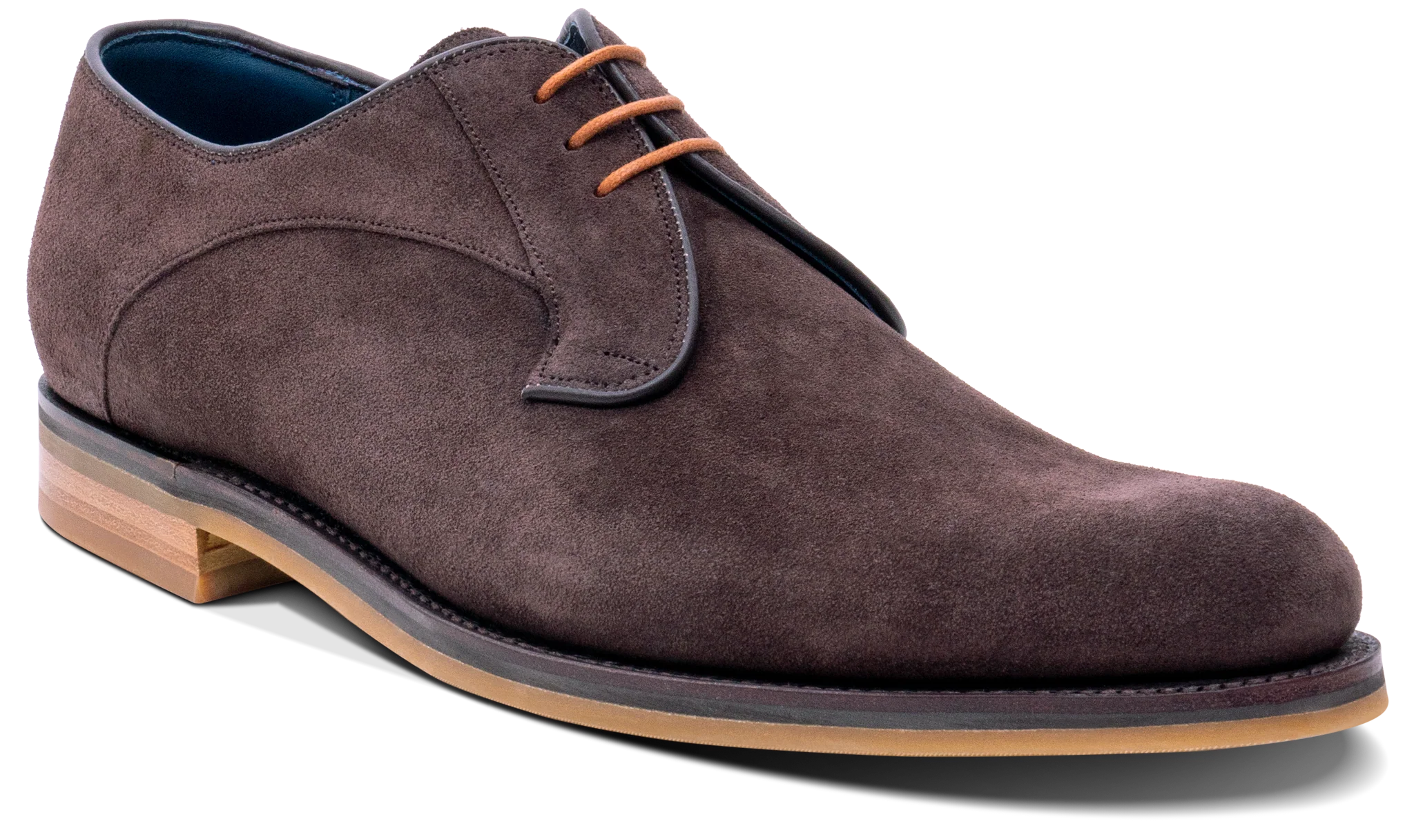 Derby - Bitta Choc Suede