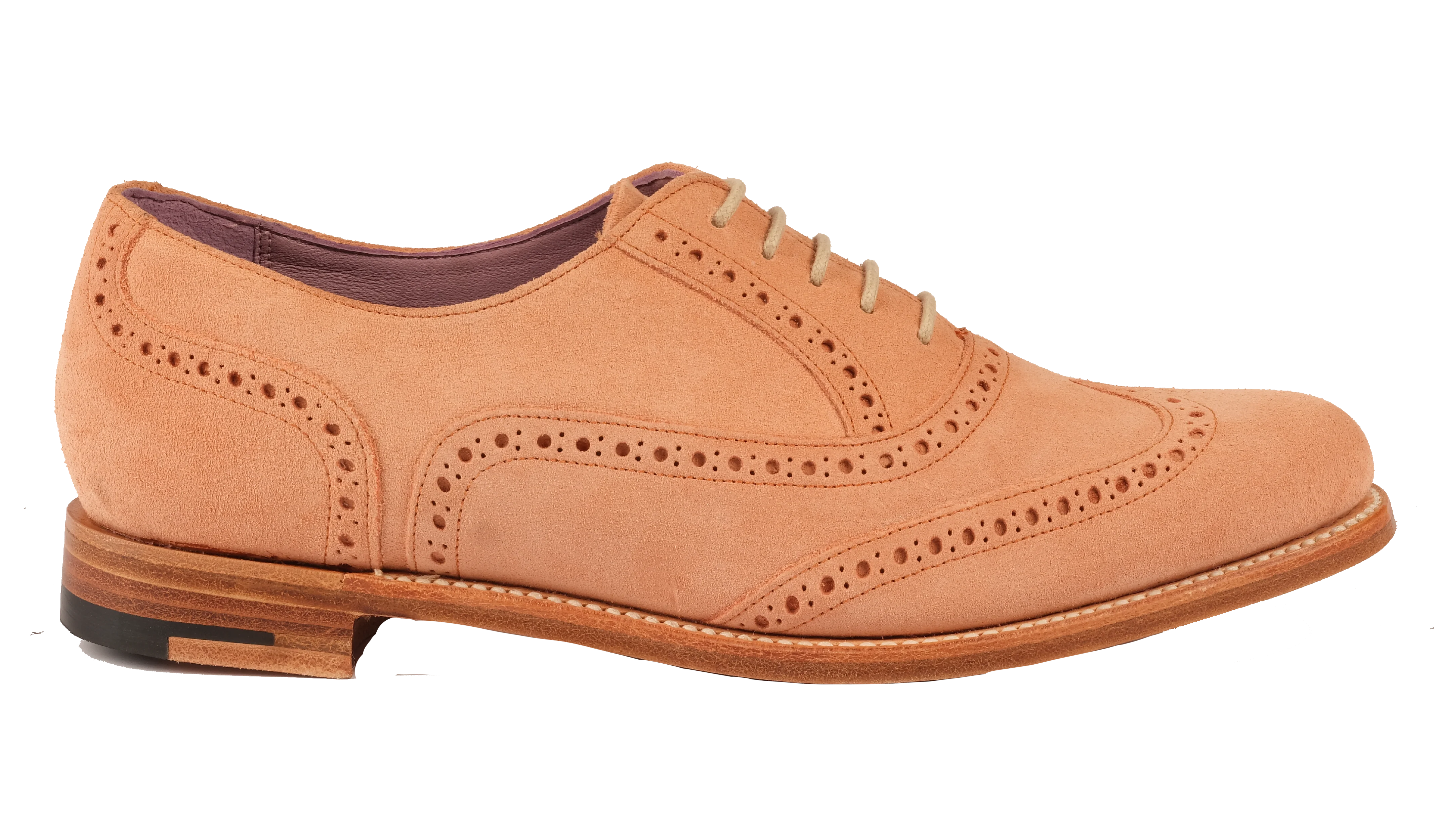 Freya - Peach Suede