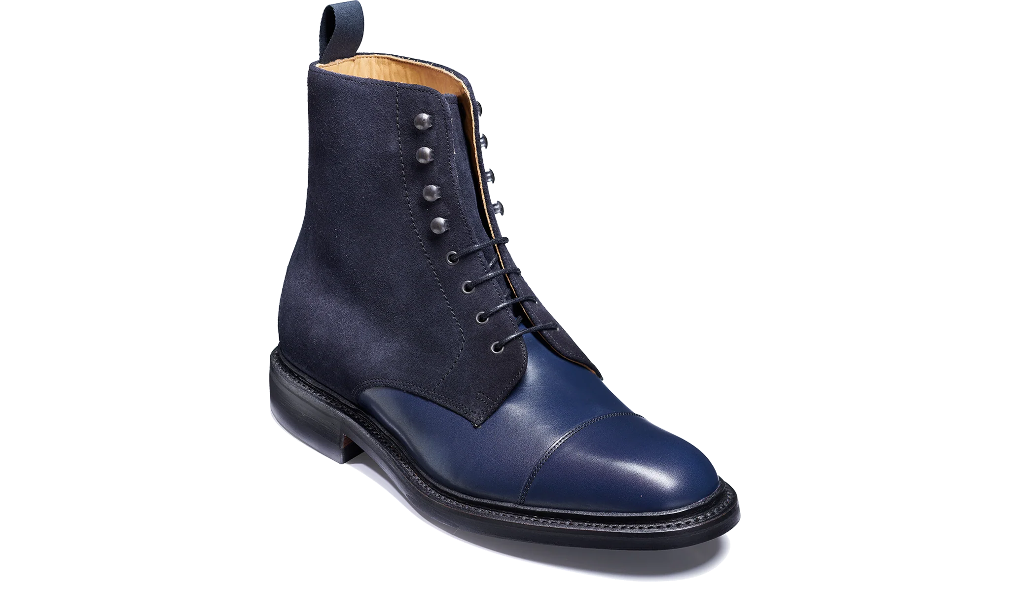 Lambourn - Navy Calf Suede