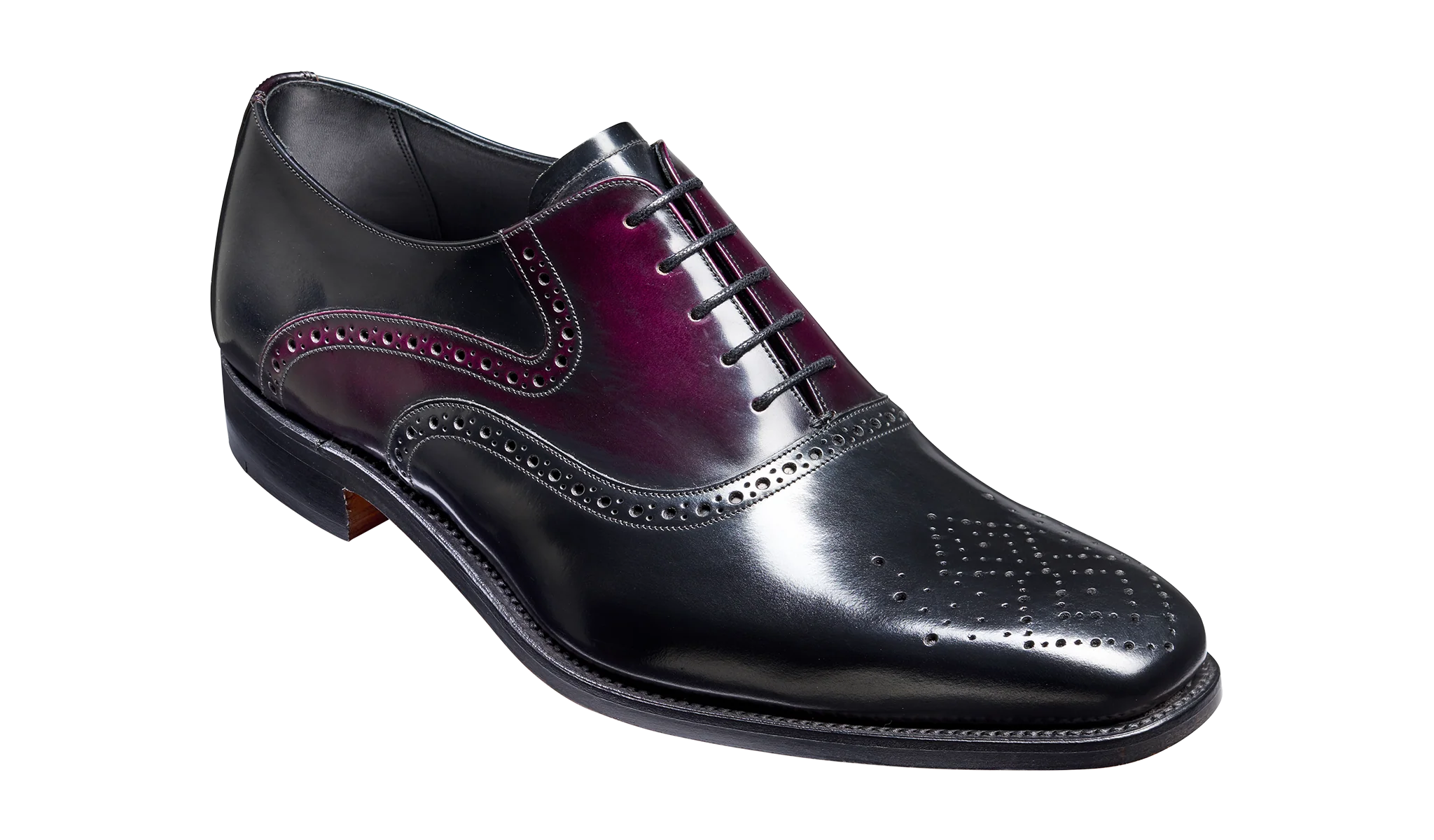 Langley - Black Aubergine Hi-Shine