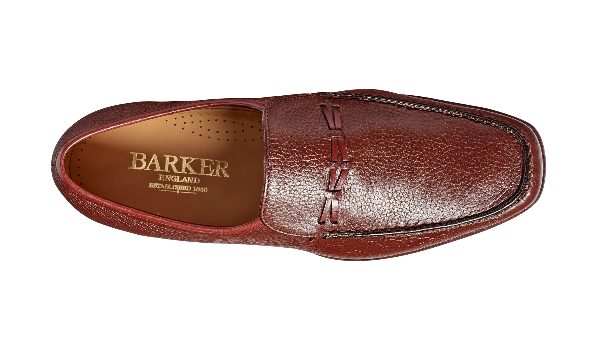Leon - Burgundy Deerskin / Calf - Image 3