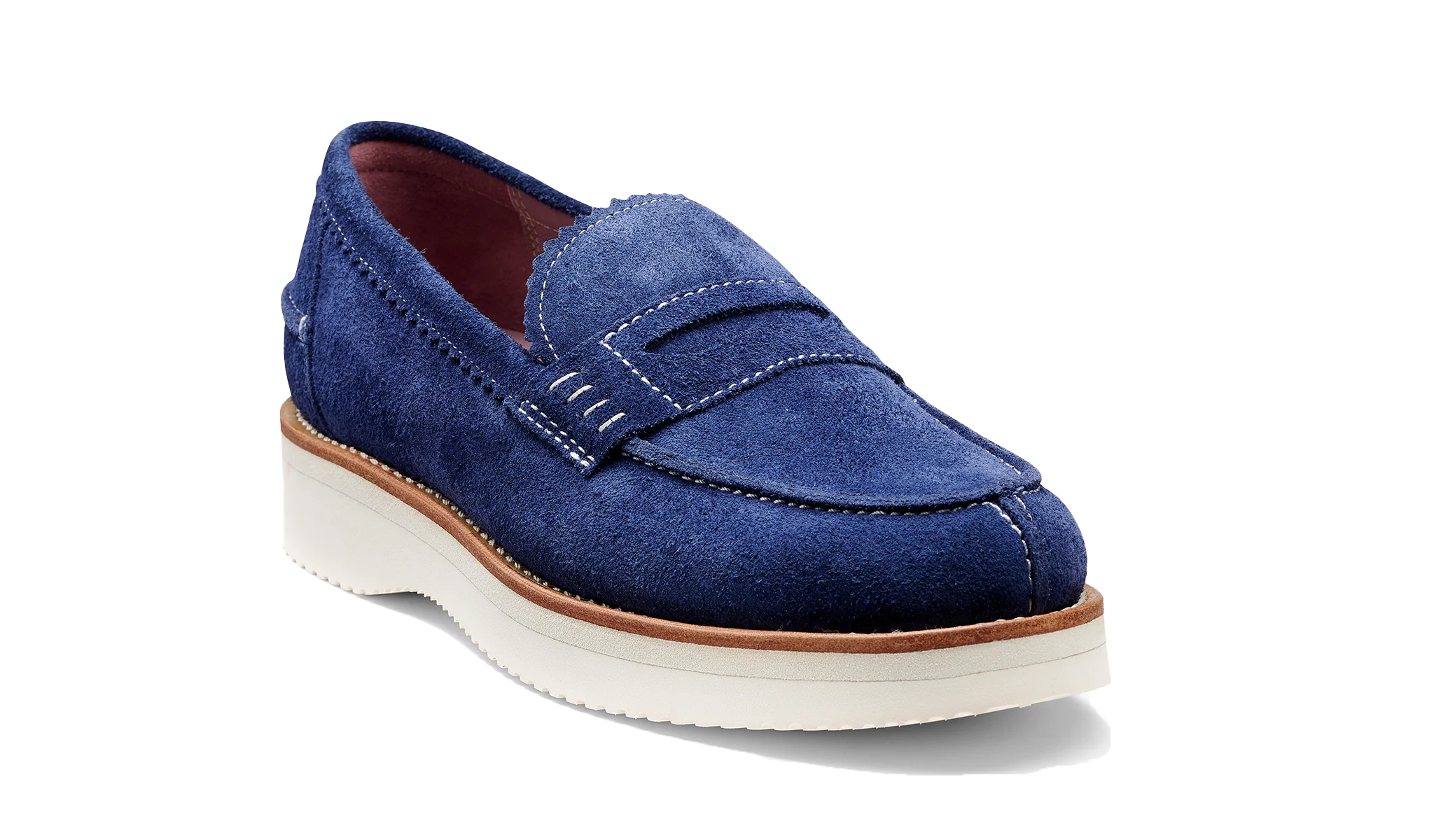 Maddie - Navy Suede