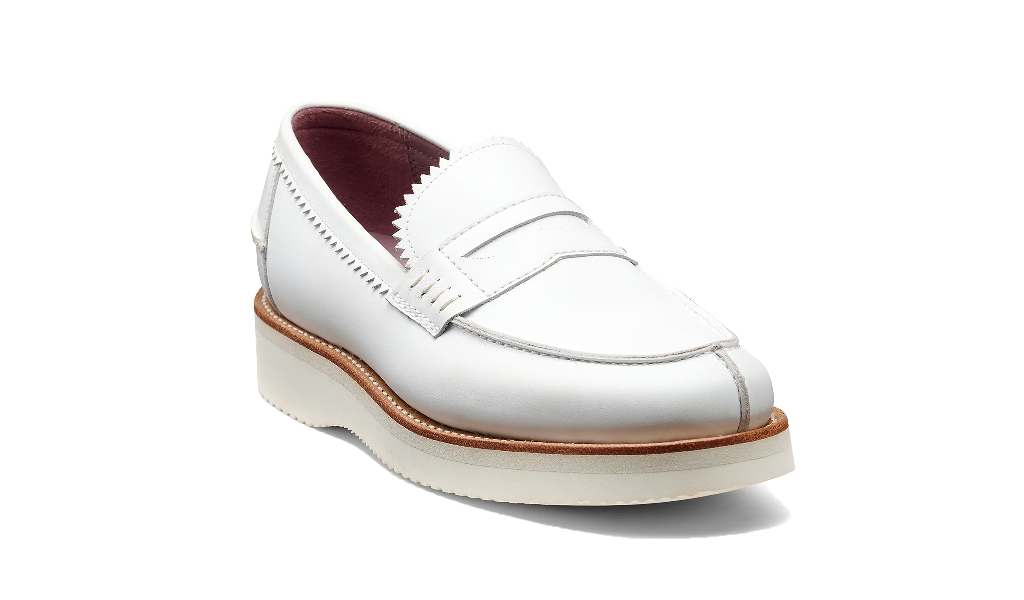 Maddie - White Leather