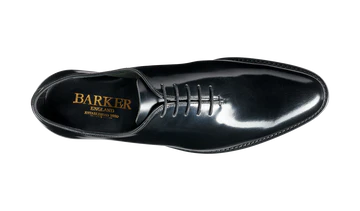 Nelson - Black Hi Shine Oxford Shoe - Image 3