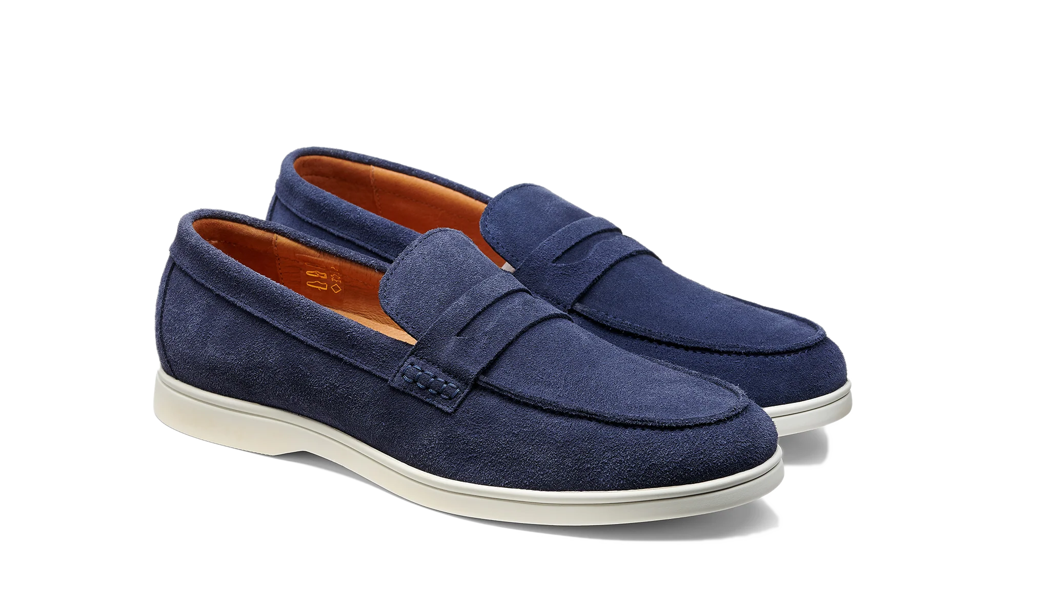 Santiago - Navy Suede White Sole - Image 3