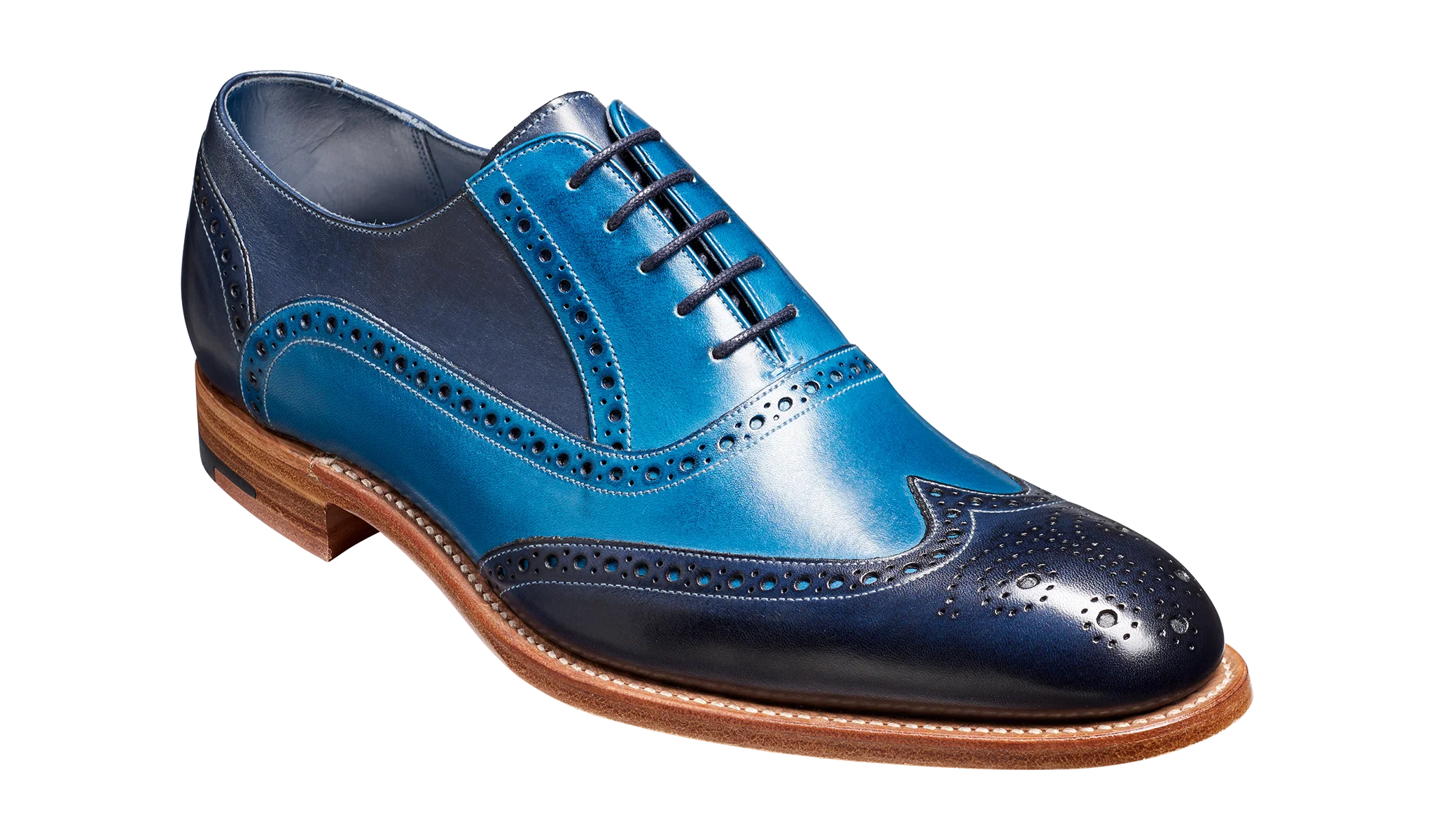 Valiant Multi - Navy / Blue Hand Painted