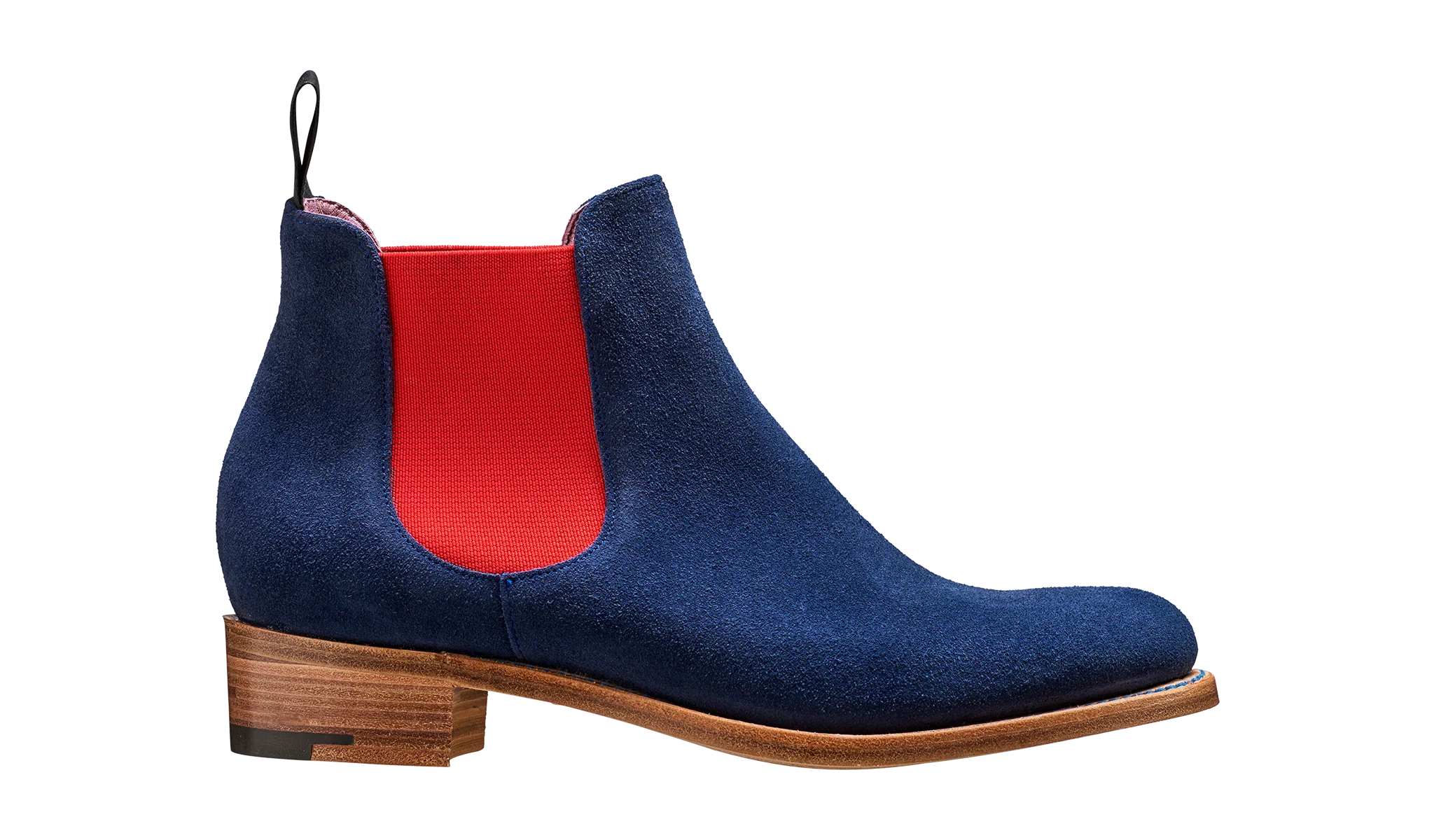 Violet - Navy Suede / Red Elastic - Image 2