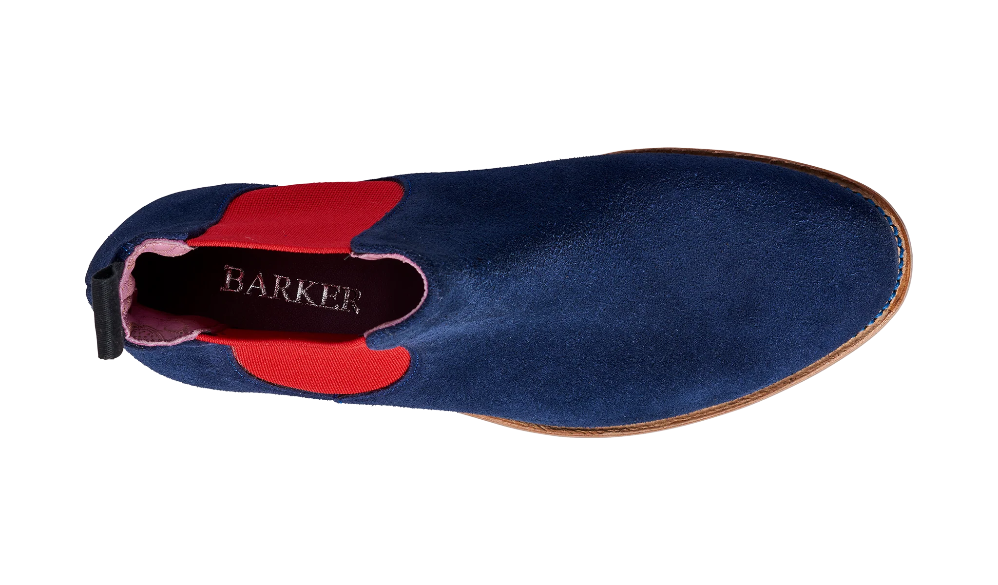 Violet - Navy Suede / Red Elastic - Image 3