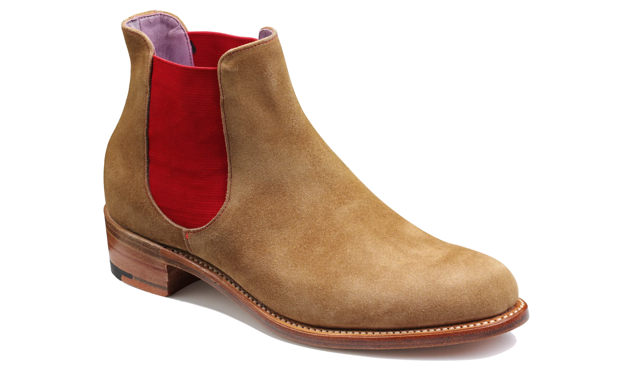Violet - Snuff Suede Red Elastic