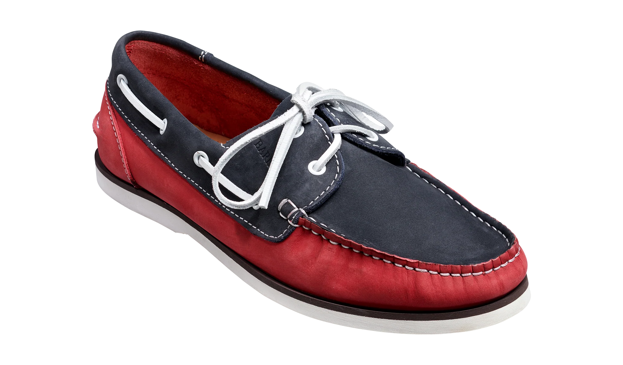 Wallis - Navy / Red Nubuck Suede
