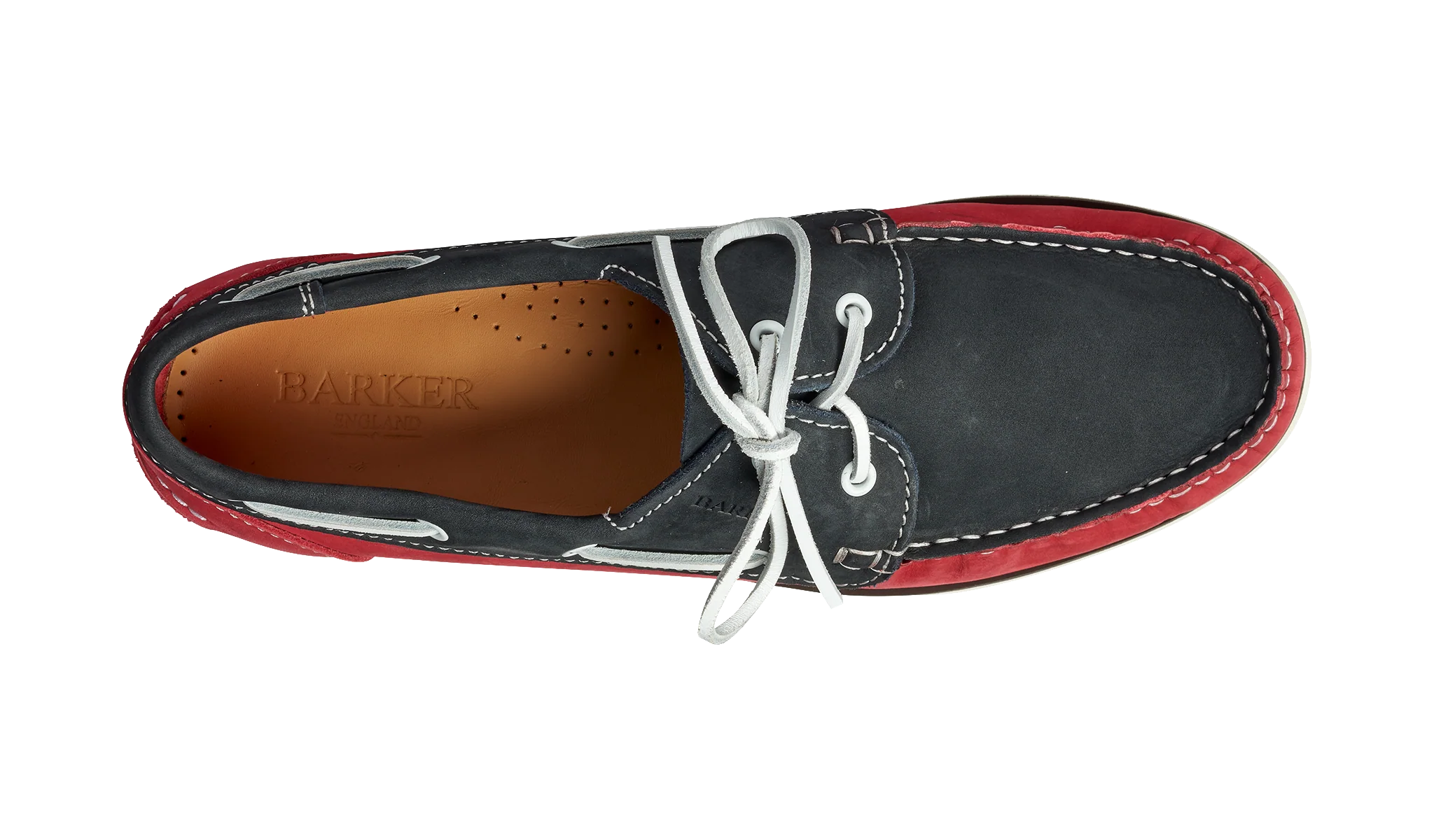 Wallis - Navy / Red Nubuck Suede - Image 3