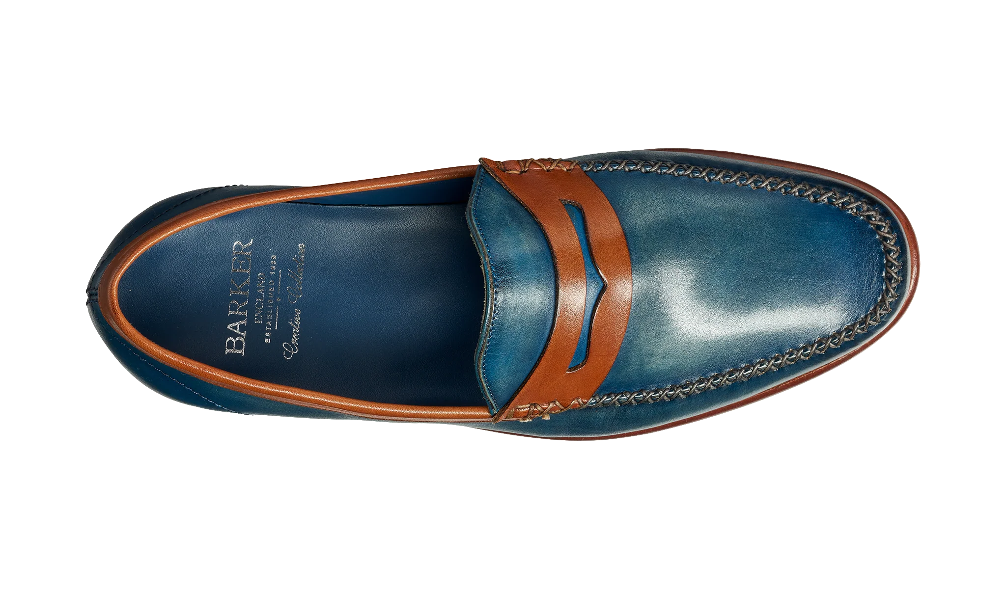 William - Blue Wash / Rosewood Collar / Brown Saddle - Image 3